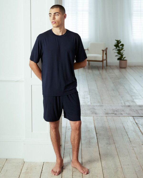 TENCEL™ Modal Short Crew Neck Pyjama Set - Navy