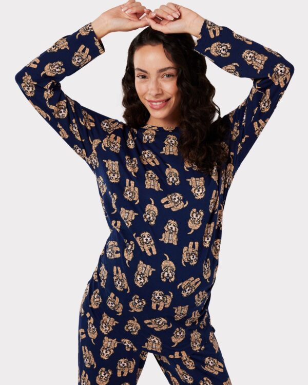 Maternity Cockapoo Print Long Pyjama Set