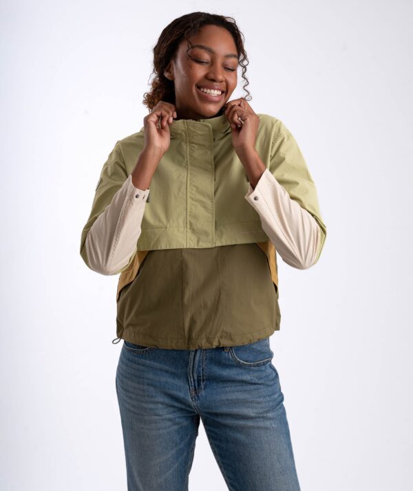 Ladies Anorak - Olive Multicolour