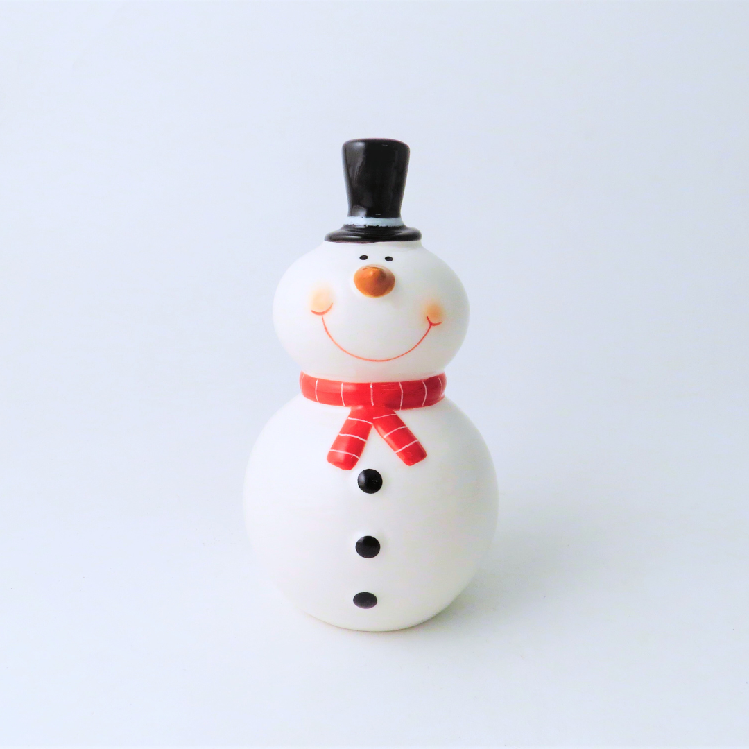 Ceramic Snowman 13cm - Funky Chunky Furniture