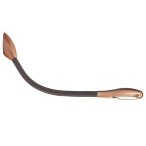 Beadlight Cirrus Surface Mount Light, anodised bronze with mushroom leather