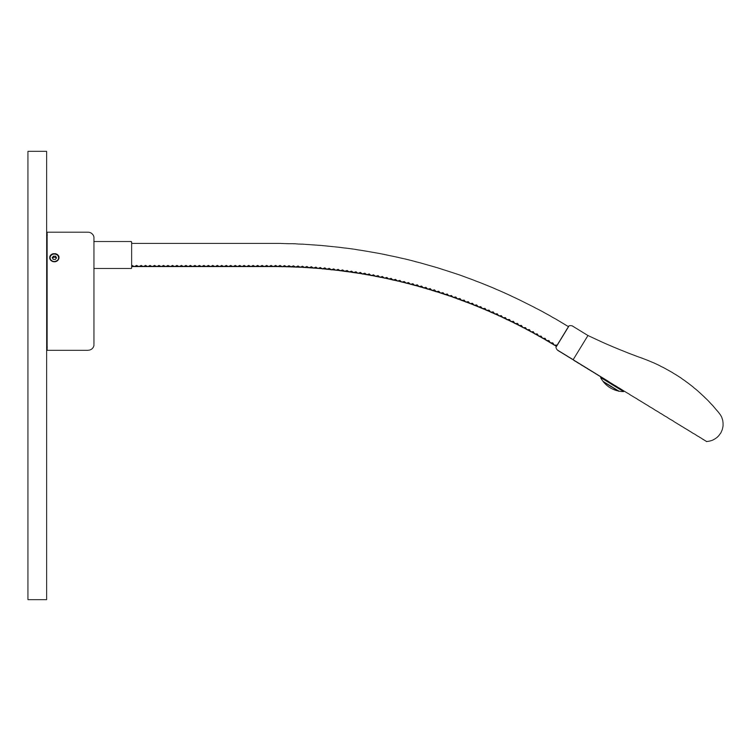 Beadlight Cirrus Wall Light, gold plated with beige leather
