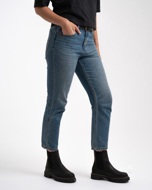 Ladies Relaxed Denim Jeans - Indigo