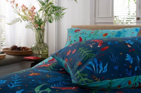 Fox and Floral Duvet Set