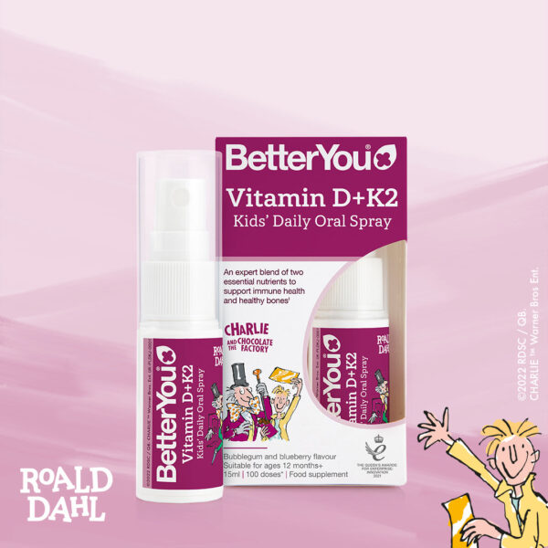 Vitamin D+K2 Kids' Oral Spray | BetterYou