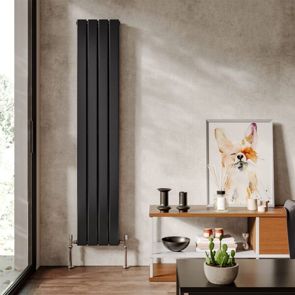 Double Panel Radiator Vertical Heater Anthracite H160cm