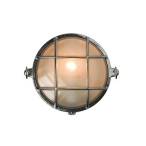 Davey Lighting Yacht Brass Bulkhead, Chrome Plated