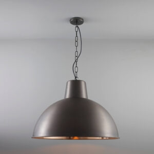 Davey Lighting Spun Reflector, Large, Weathered/Polished Copper Interior
