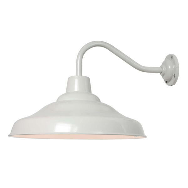 Davey Lighting School Wall Light Painted Putty Grey