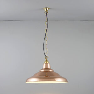 Davey Lighting School Light Polished Copper