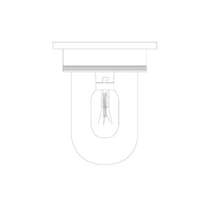 Davey Lighting Miniature Ship's Companionway, Chrome Plated, Frosted Glass