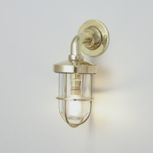 Davey Lighting Mini Weatherproof Ship's Well Glass, Polished Brass, Clear