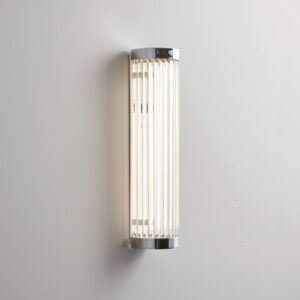 Davey Lighting Pillar LED wall light, 27/7cm, Chrome Plated