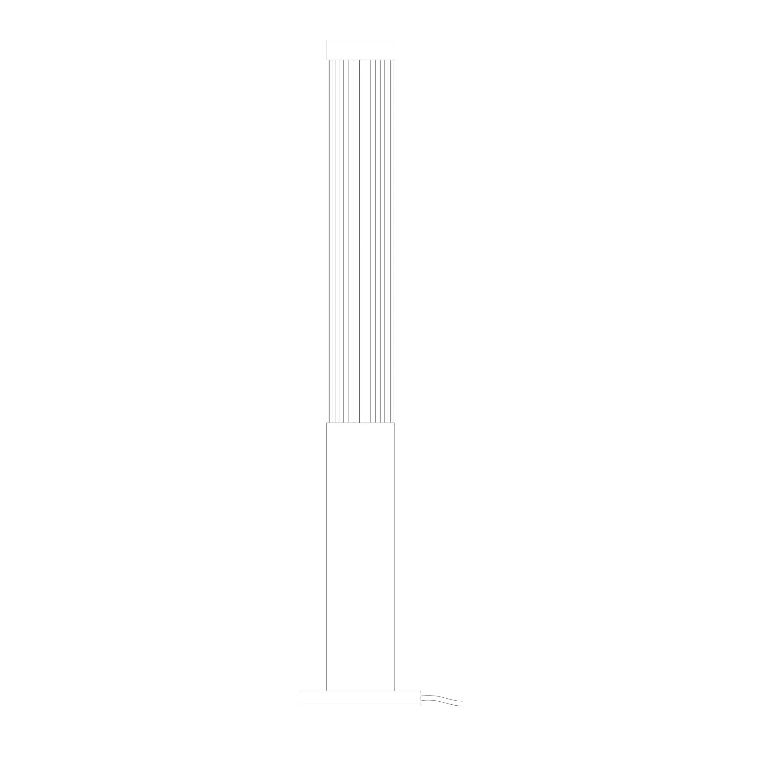Davey Lighting Pillar Floor Light, Weathered Brass