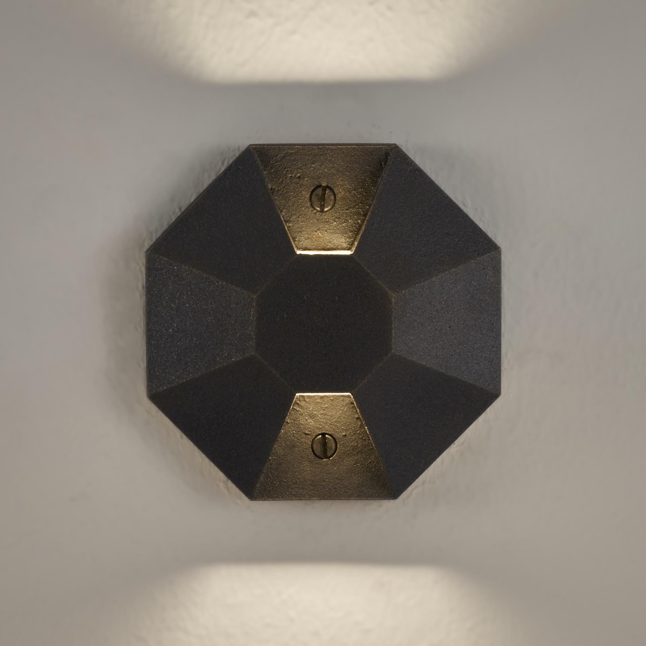 Davey Lighting Octo 2 Wall Light, Weathered Brass