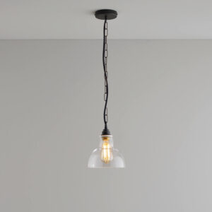 Davey Lighting Glass 'York' Pendant, Size 1, Clear + Weathered