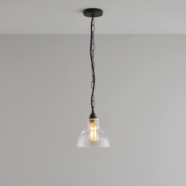 Davey Lighting Glass 'York' Pendant, Size 1, Clear + Weathered