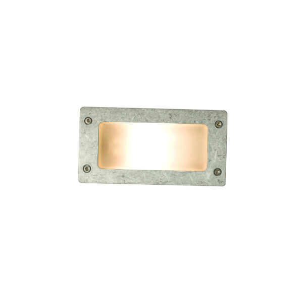 Davey Lighting Wall/Ceiling Light Rectangular Plain Bezel Aluminium