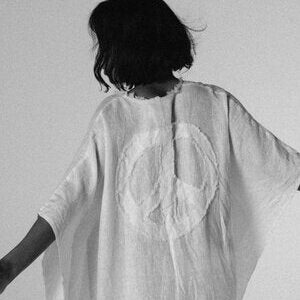 A Perfect Nomad LET THERE BE PEACE KAFTAN - large ONE SIZE