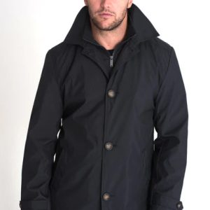Black Raincoat Jacket