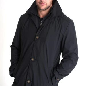 Black Raincoat Jacket