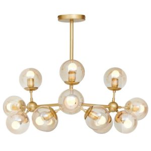 Gold Multi Bulb Ceiling Light