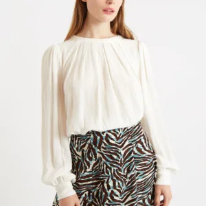 Egon Moss Crepe Blouse - Off White