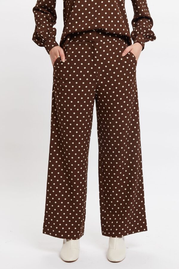 Louche Elina Pretty Woman Print Trouser