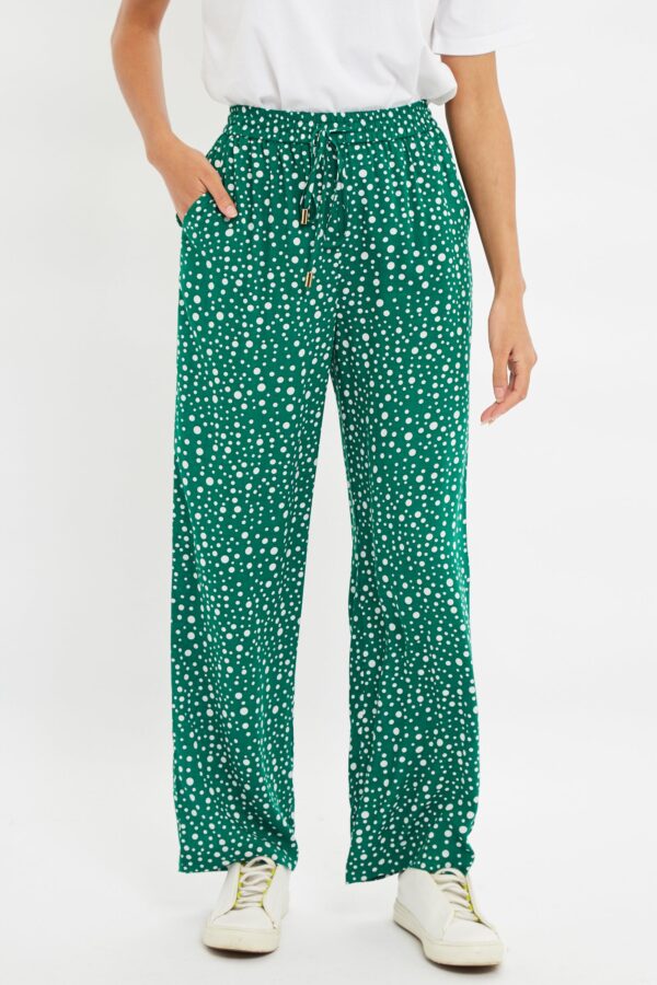 Louche Emmanuella Spot It Print Pull On Trouser