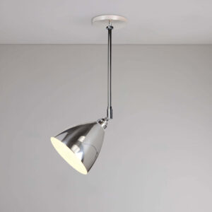 Original BTC Task Ceiling Light, Polished Aluminium
