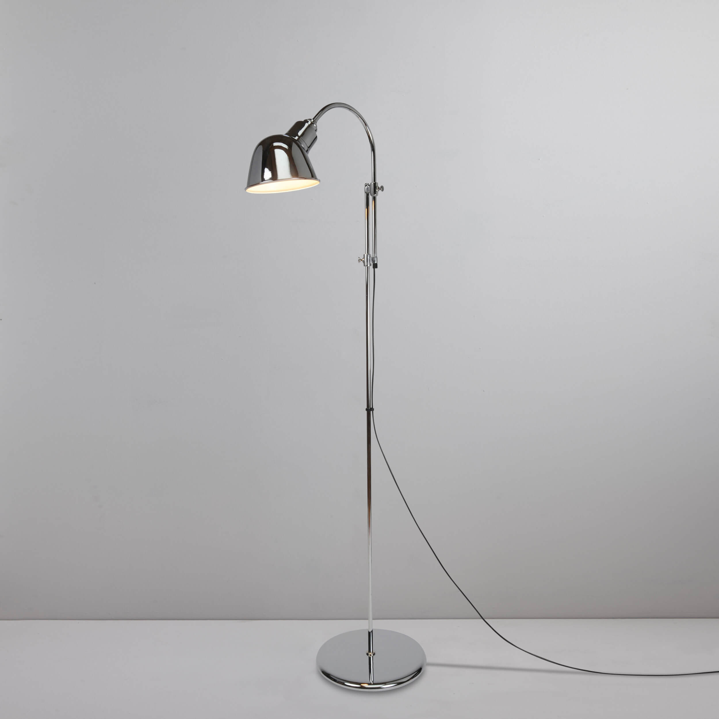 Original BTC Ginger Floor Light, Chrome