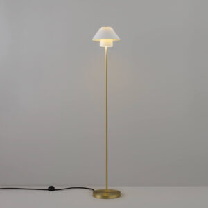 Original BTC Oxford Double Floor Light, Satin Brass