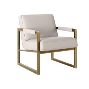 Clay Chenille Occasional Chair