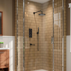 Round 3 Way Thermostatic Shower System with Degree Control