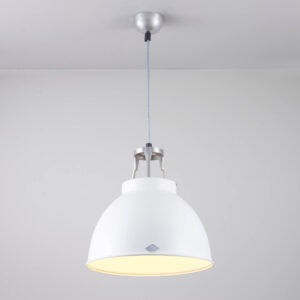Original BTC Titan Size 1 Pendant Light, White/White Interior