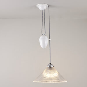 Original BTC Coolie Prismatic Rise and Fall Pendant Light