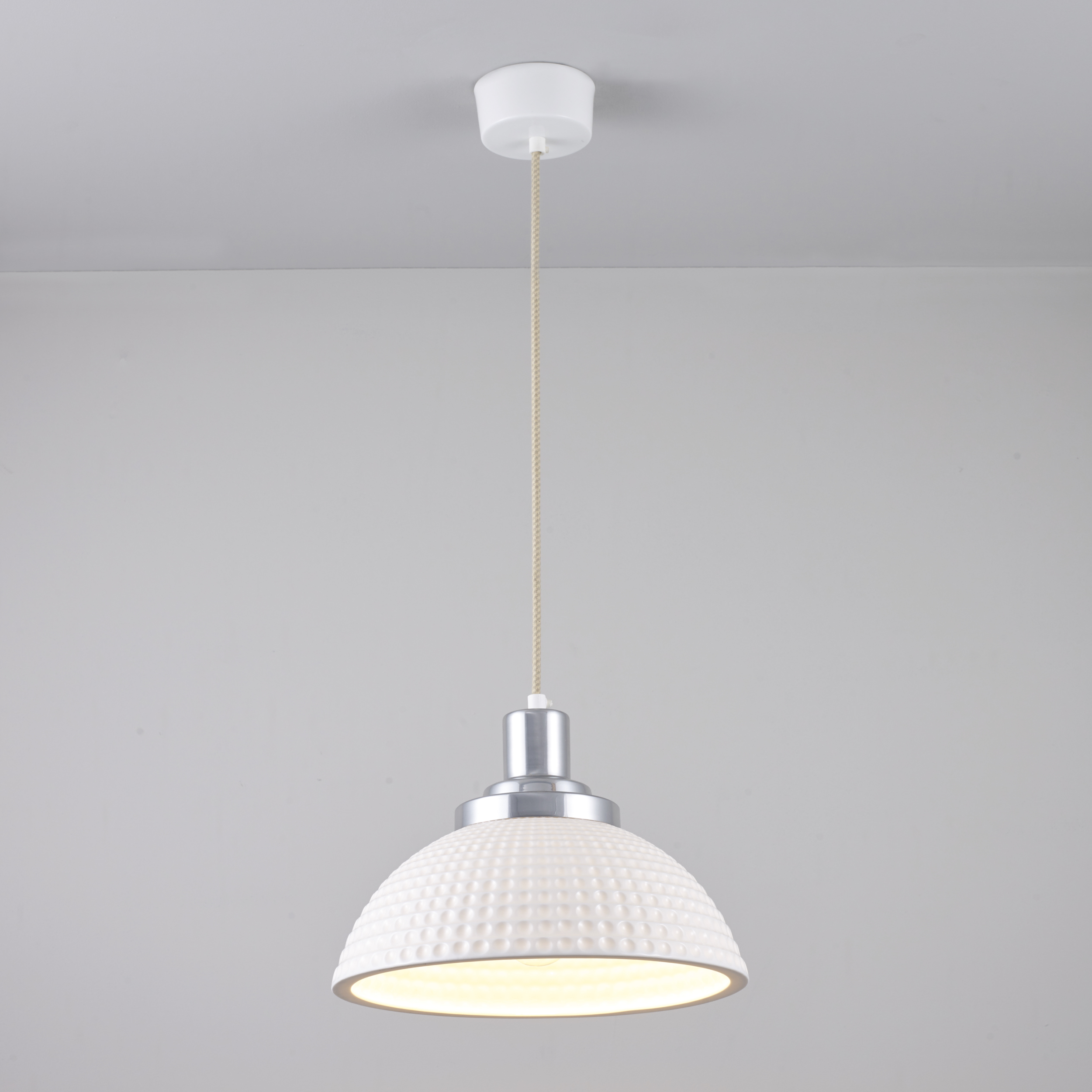 Original BTC Cosmo Dimple Pendant Light, Natural