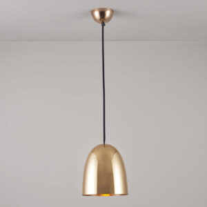 Original BTC Stanley Small Pendant Light, Polished Copper