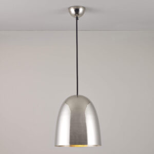 Original BTC Stanley Medium Pendant Light, Polished Nickel Plated