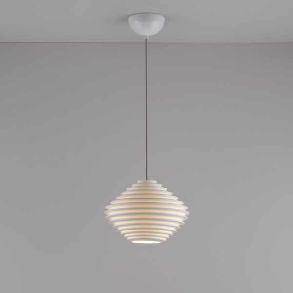 Original BTC Fin Horizontal Pendant, Grey Braided Cable