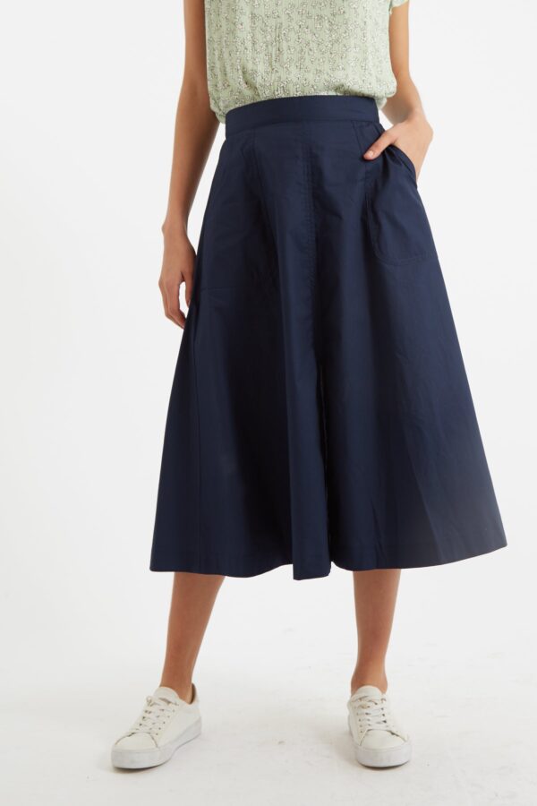 Francoise Poplin Midi Skirt