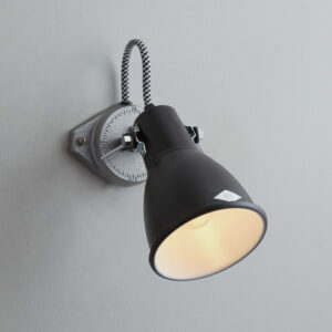 Original BTC Stirrup 1 Single Wall Light, Black