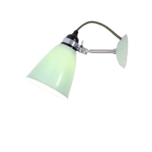 Original BTC Hector Medium Dome Wall Light, Light Green