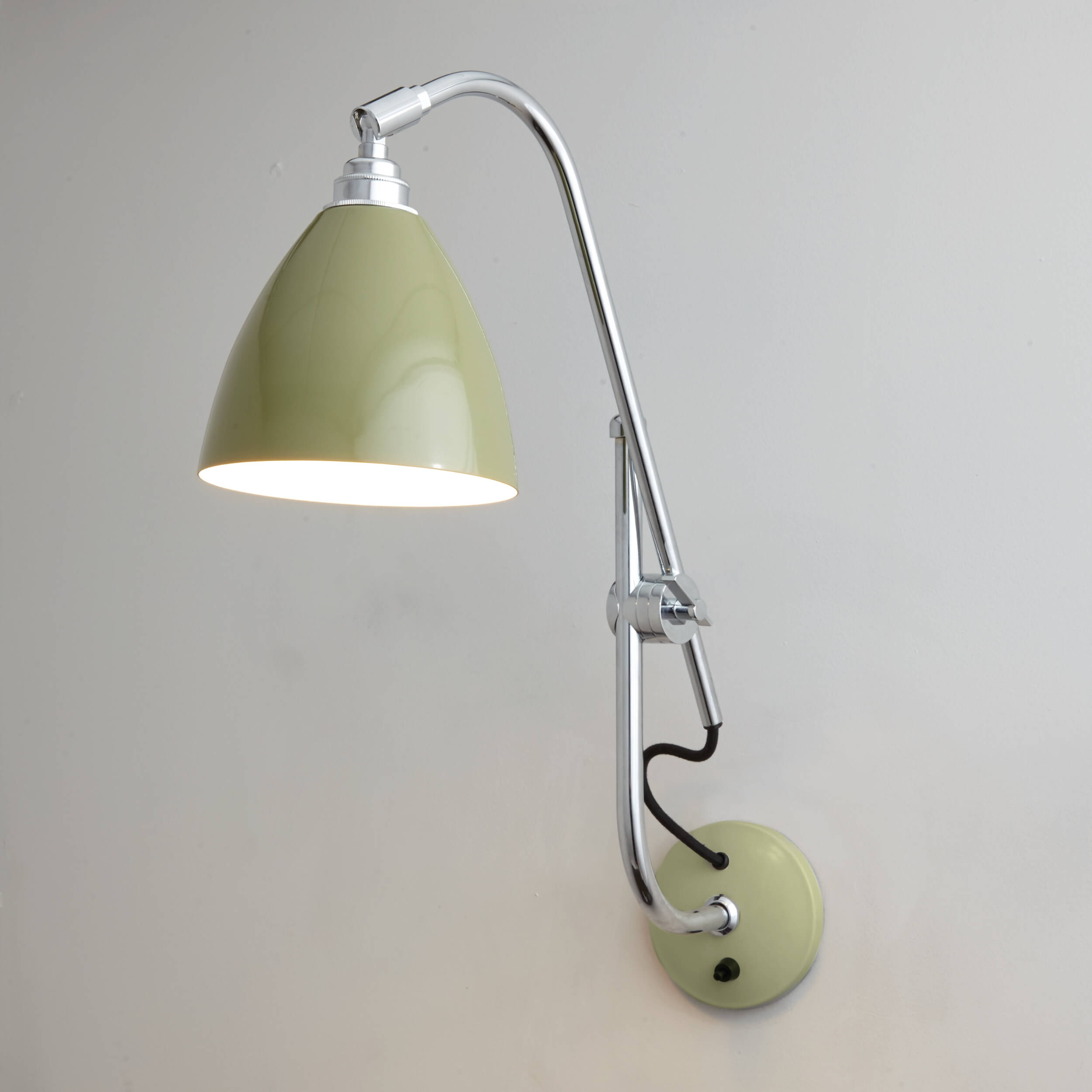 Original BTC Task Wall Light, Olive Green