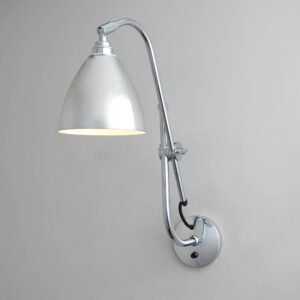 Original BTC Task Wall Light, Polished Aluminium