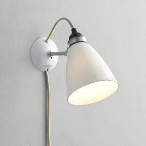 Original BTC Hector Medium Dome Wall Light PSC, Natural