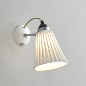 Original BTC Hector Medium Pleat Wall Light, Natural