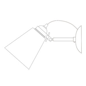 Original BTC Hector Medium Pleat Wall Light, Light Green