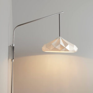 Original BTC Hatton 4 Wall Light, Black Braided Cable