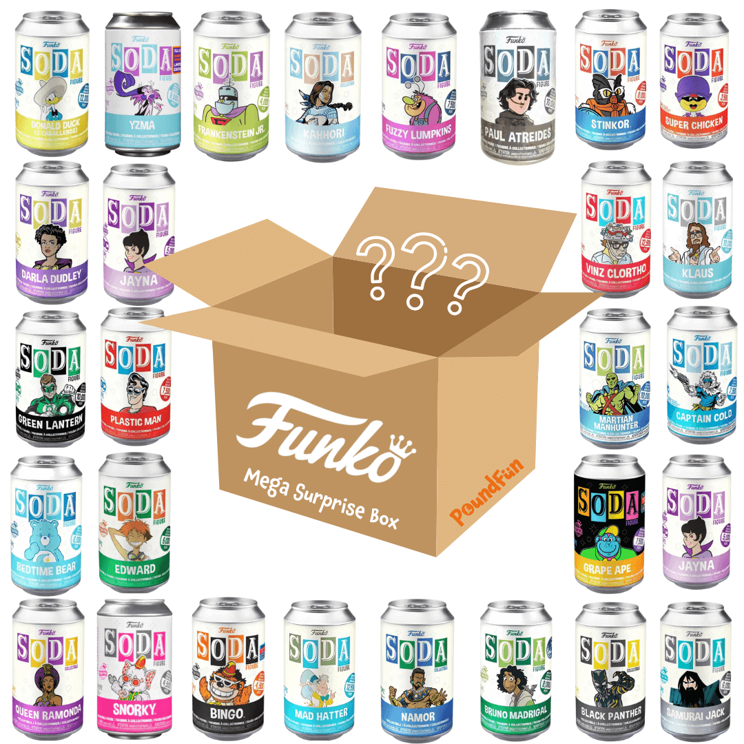 Funko Vinyl Soda Cans £25 Mega Surprise Box